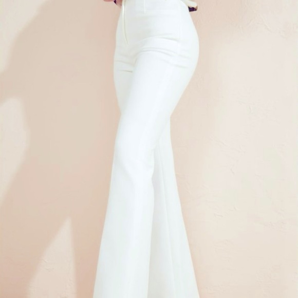Guess by Marciano Pants - NWT Sz 2 MARCIANO By Guess Eden Fit & Flare High Waisted Pant in White